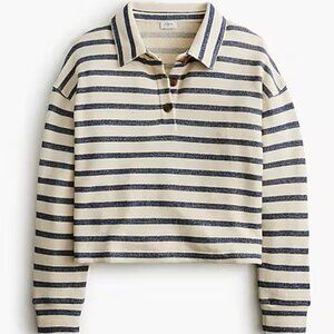 Striped Collared Terry Set